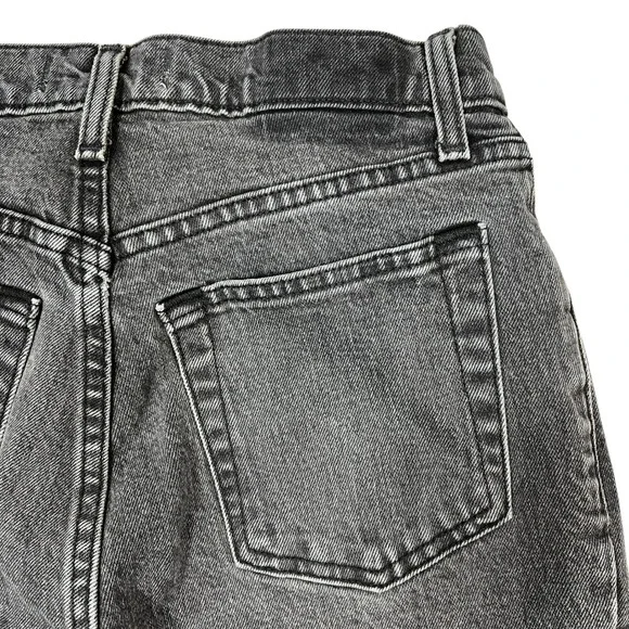 Abercrombie 90s Straight Jeans 4-Long/27L Ultra High-Rise Black Wash Retro Goth - Picture 8 of 9